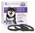 Dog Calming Collar 3 Pack Black - Natural pheromone calming collar for large dogs anxiety relief stress relief