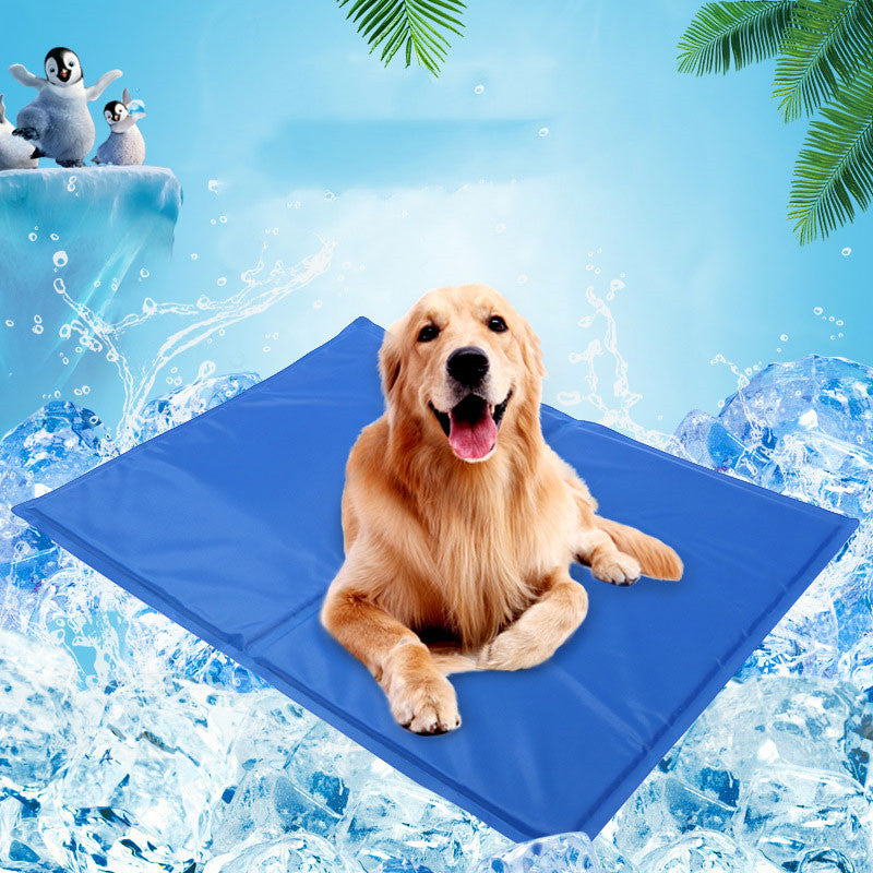 Golden Retriever Cooling Mat - Pressure activated gel cooling pad for dogs summer heat relief