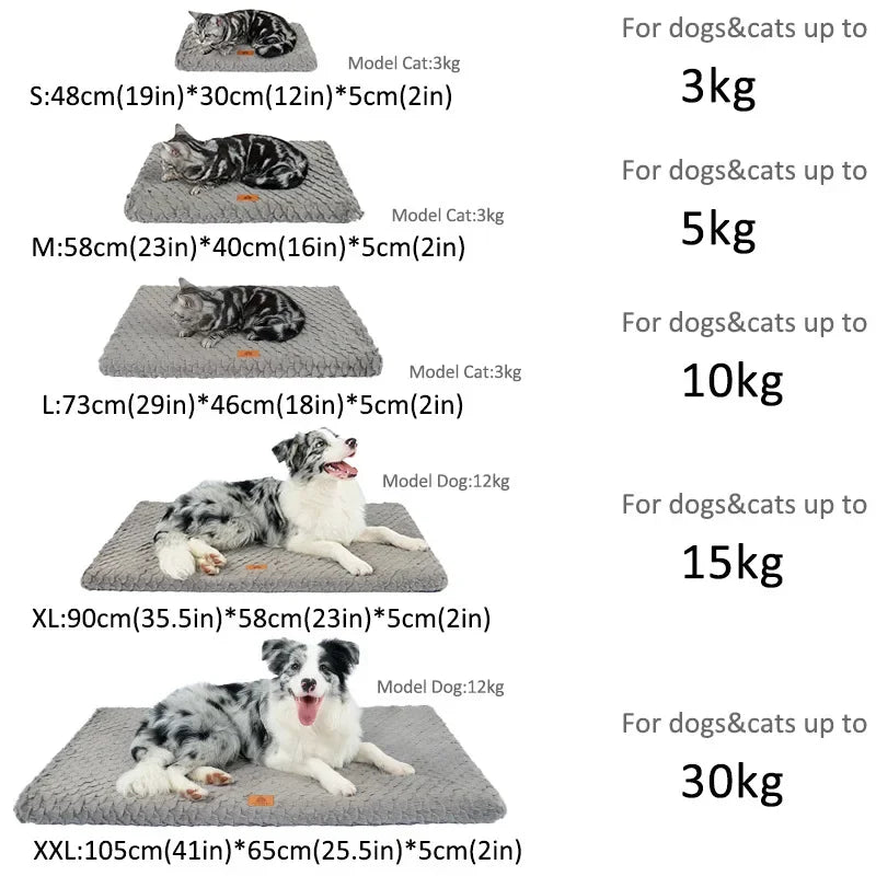 Orthopedic Pet Bed for Home Use - Memory foam dog bed with washable cover suitable for floor crate car and sofa