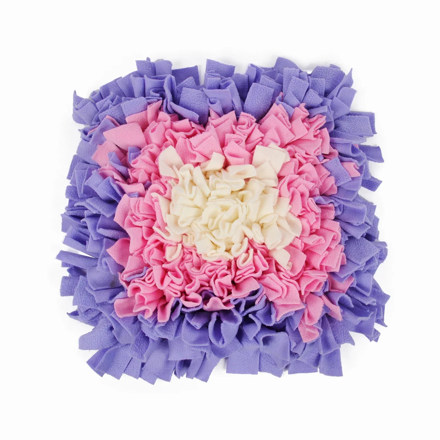 Pet Snuffle Mat Natural Foraging Slow Feeding - Purple pink cream snuffle mat for dogs and cats natural foraging mat to slow down eating and reduce anxiety